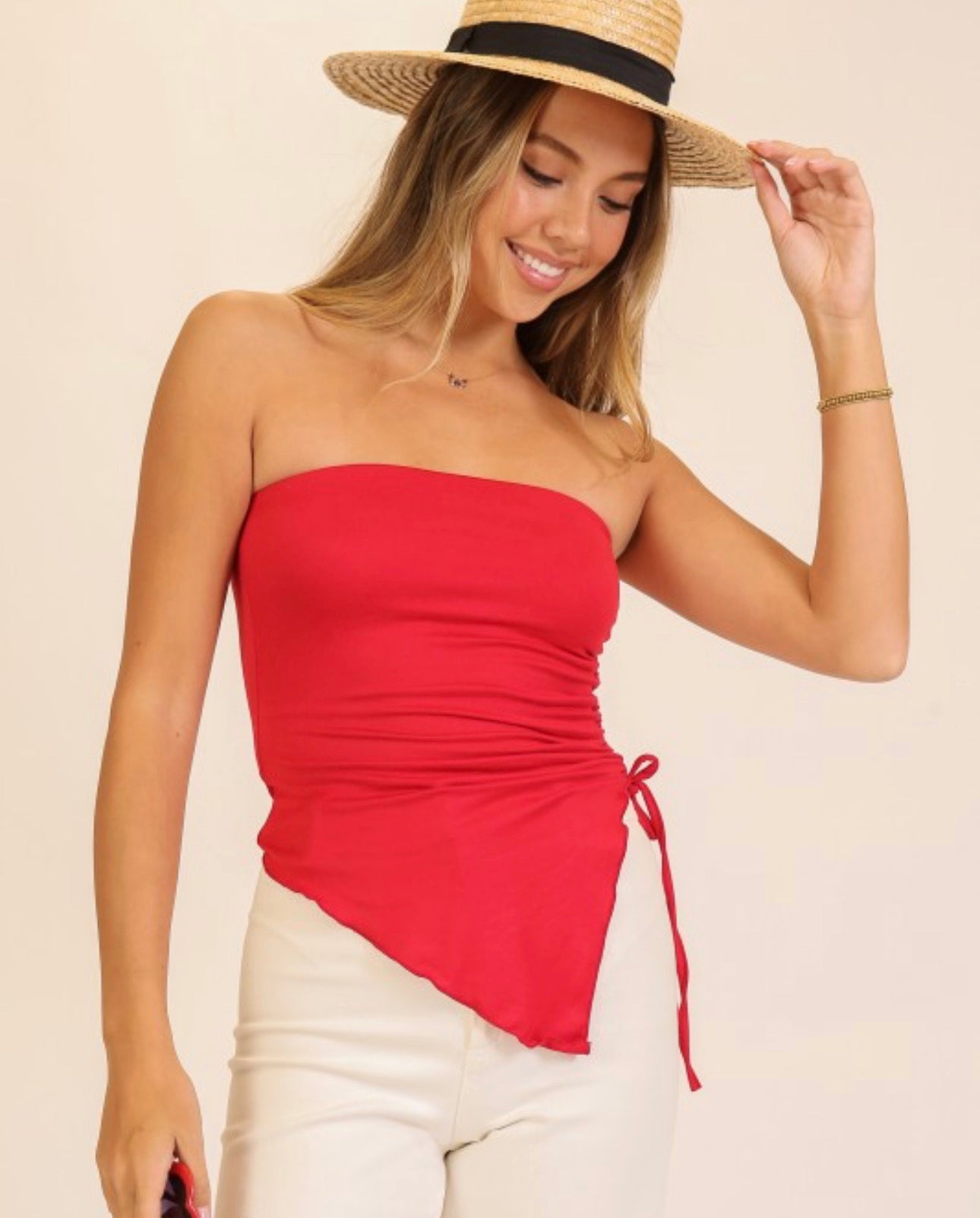 Showstopper Tube Top (Cherry Red)