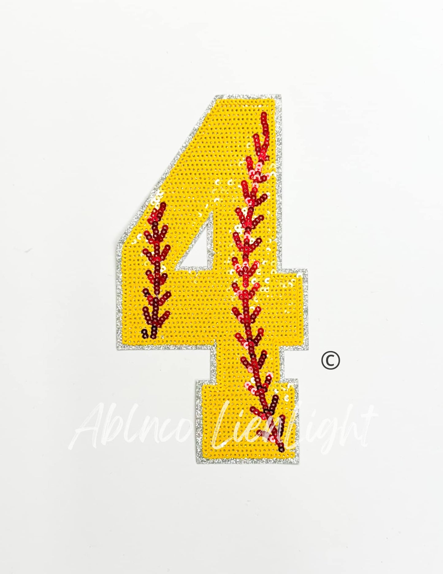 Sequin Softball Numbers Tshirt