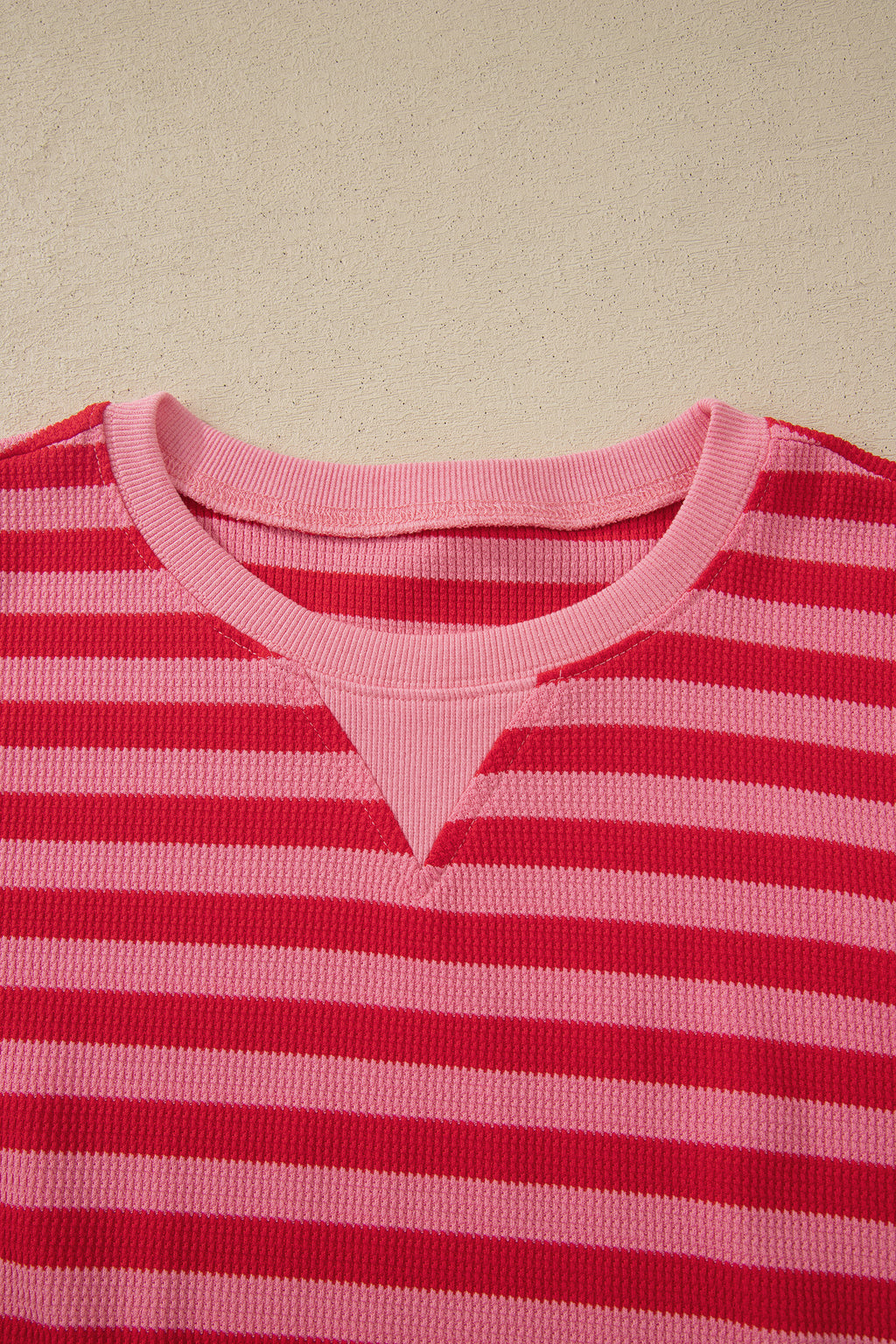 Green Stripe Puff Short Sleeve T Shirt Matching Shorts Set