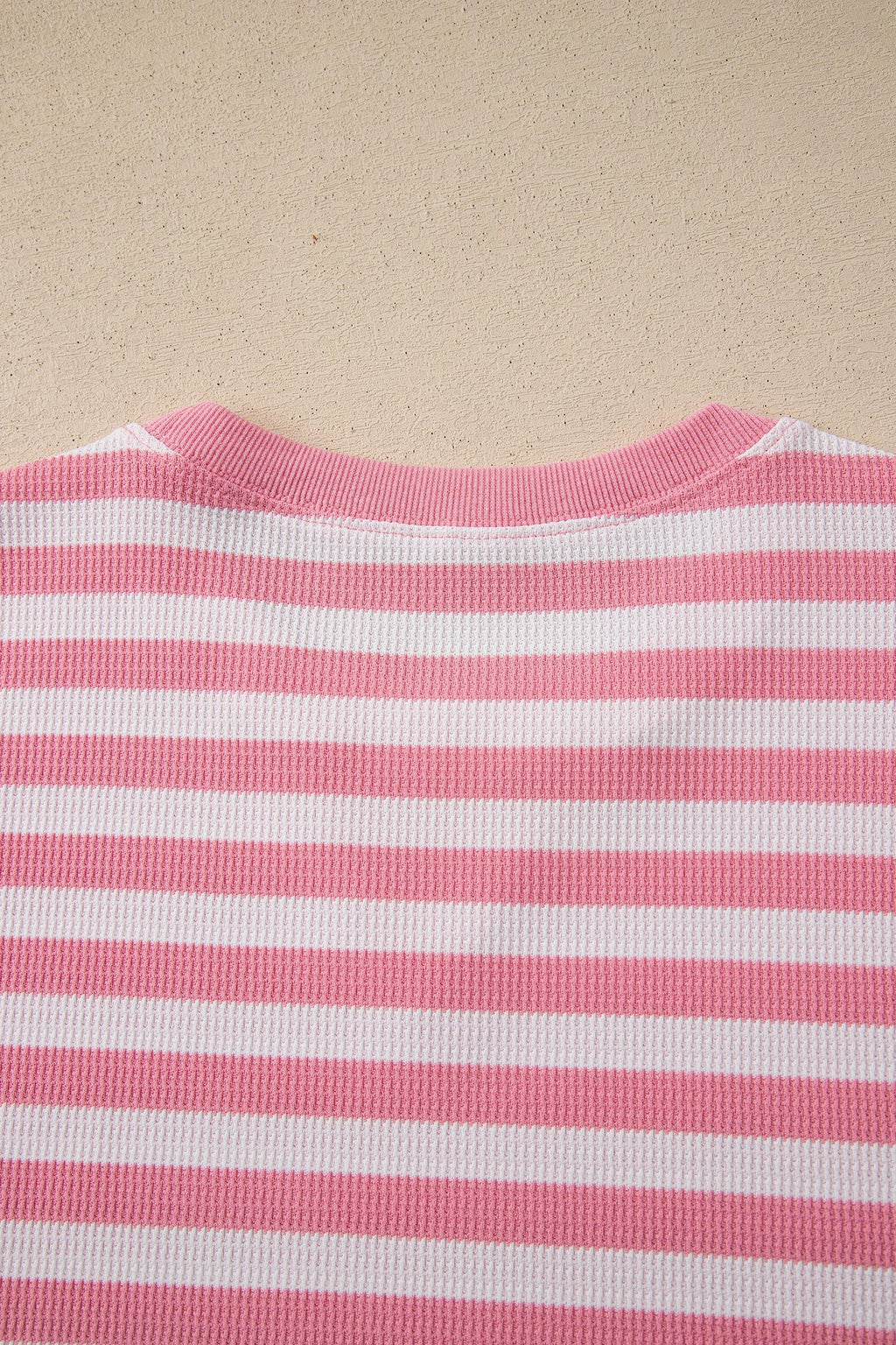 Green Stripe Puff Short Sleeve T Shirt Matching Shorts Set