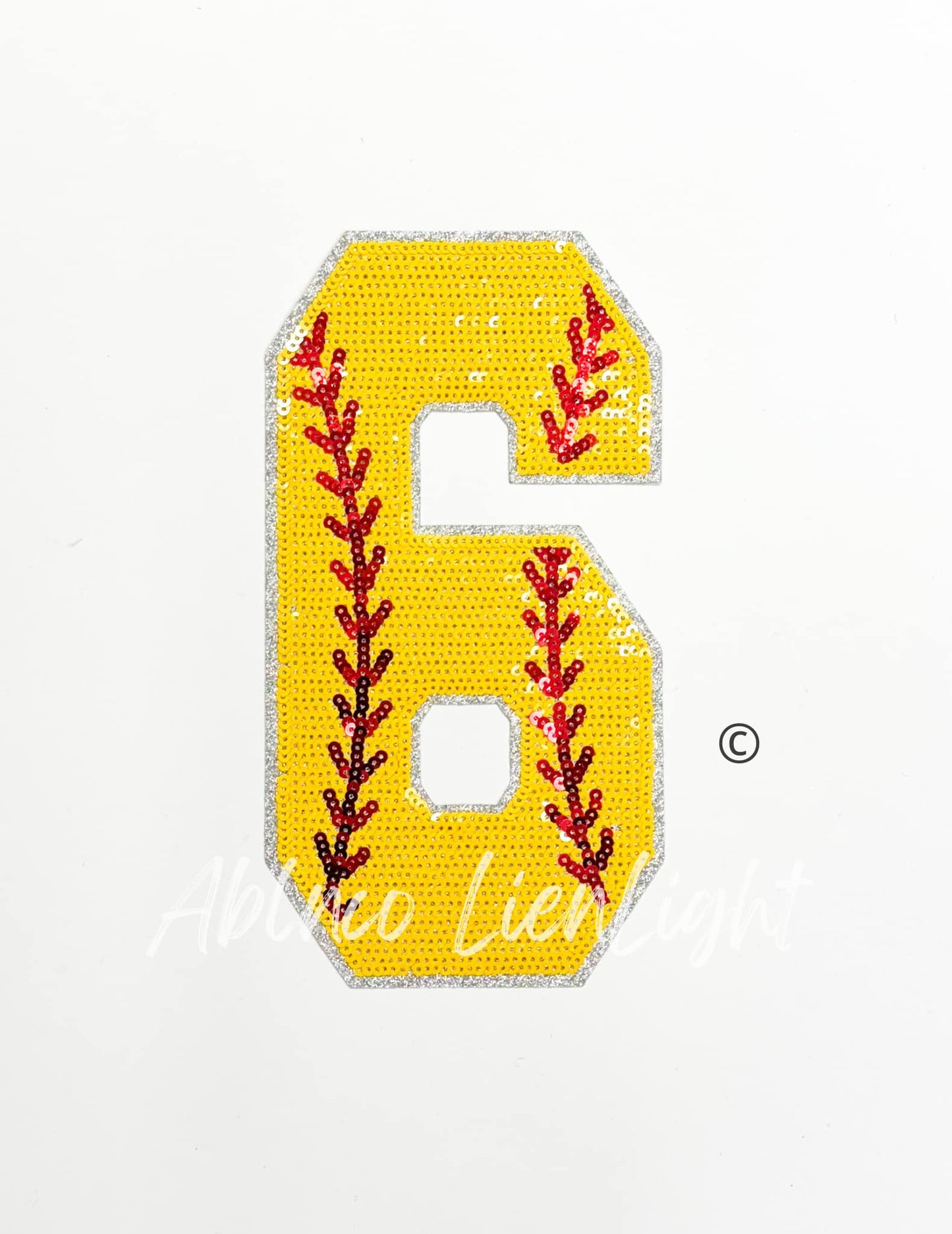Sequin Softball Numbers Tshirt