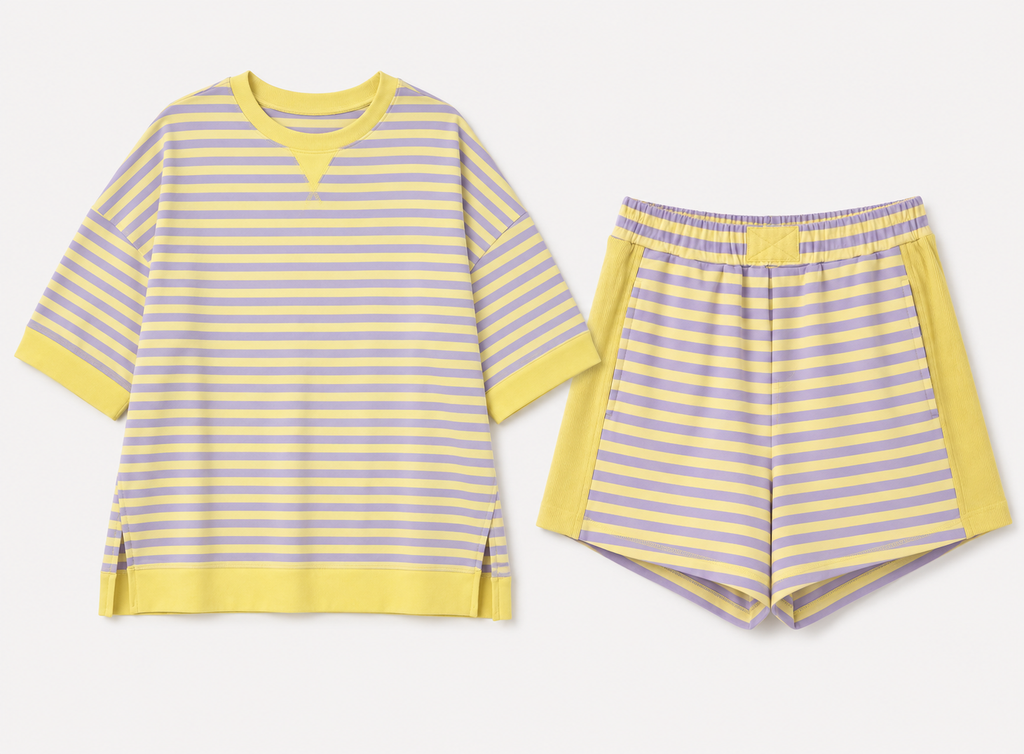 Striped Color Block Set
