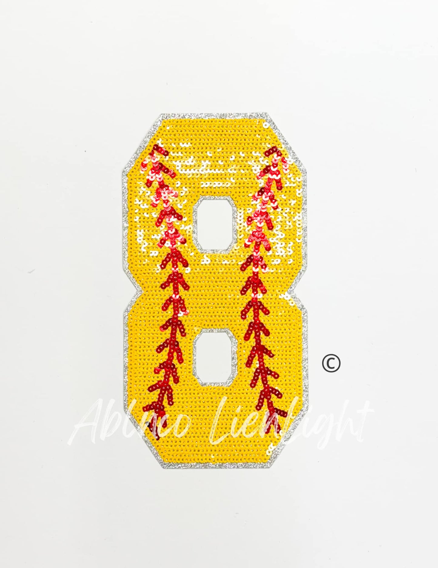 Sequin Softball Numbers Tshirt