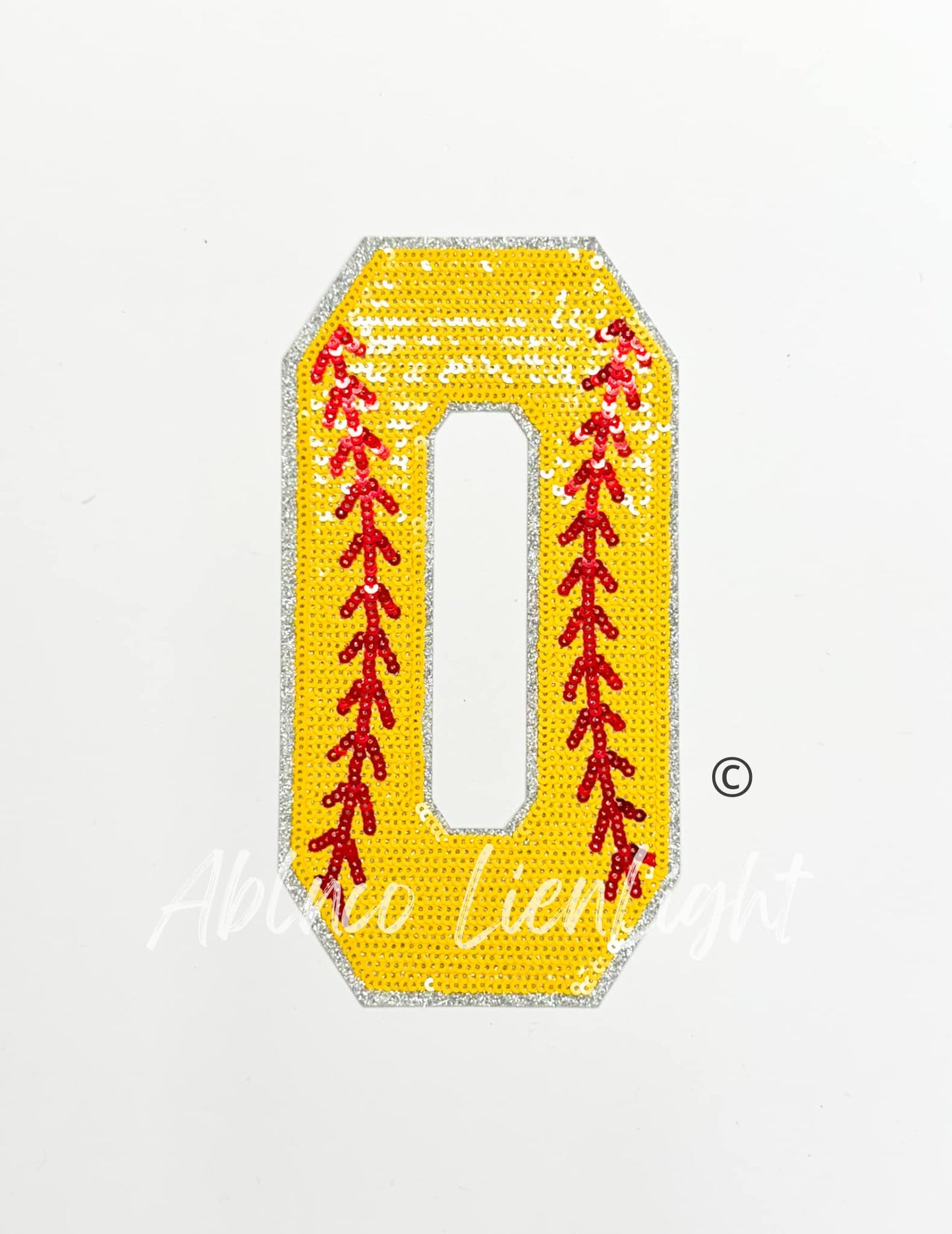 Sequin Softball Numbers Tshirt