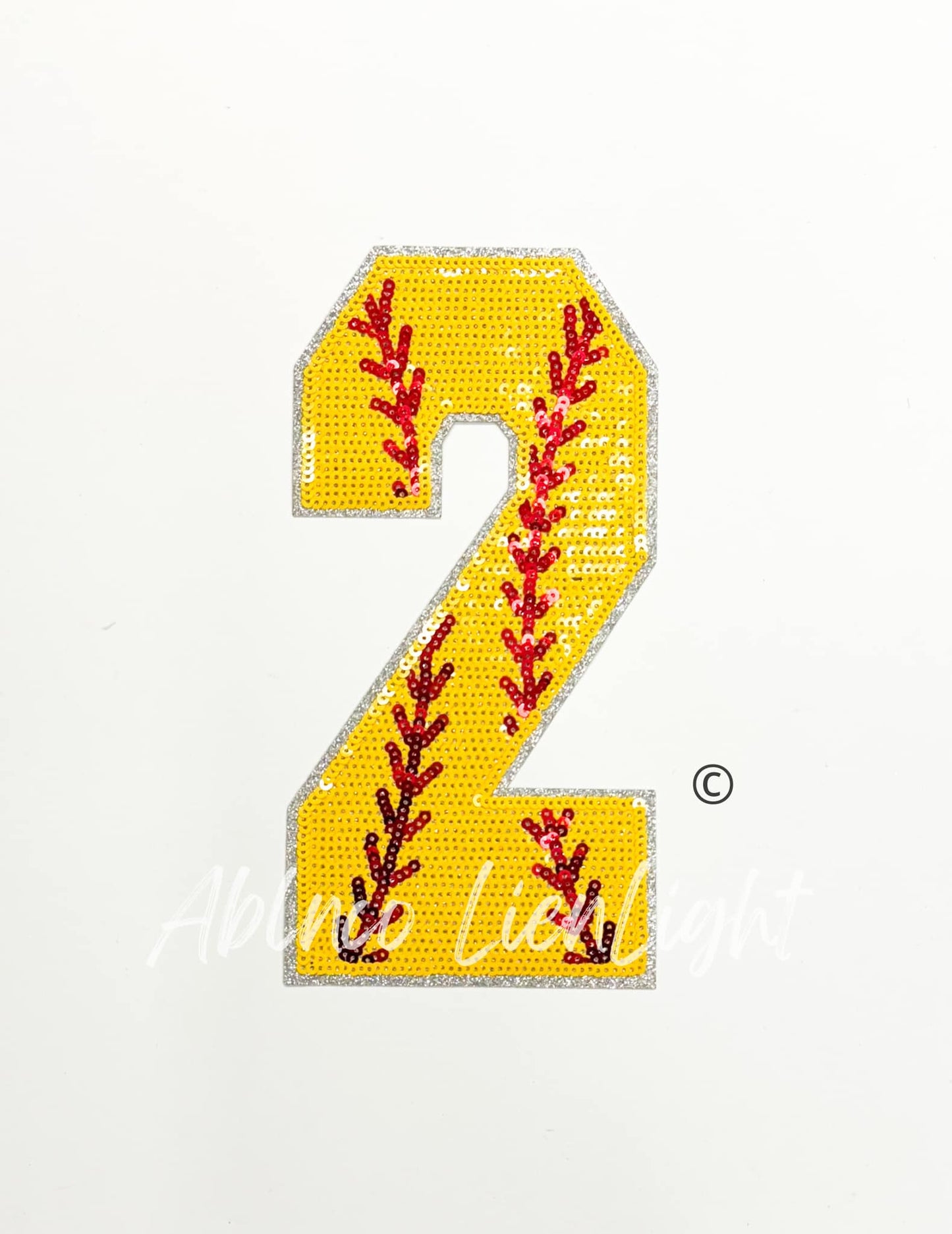 Sequin Softball Numbers Tshirt