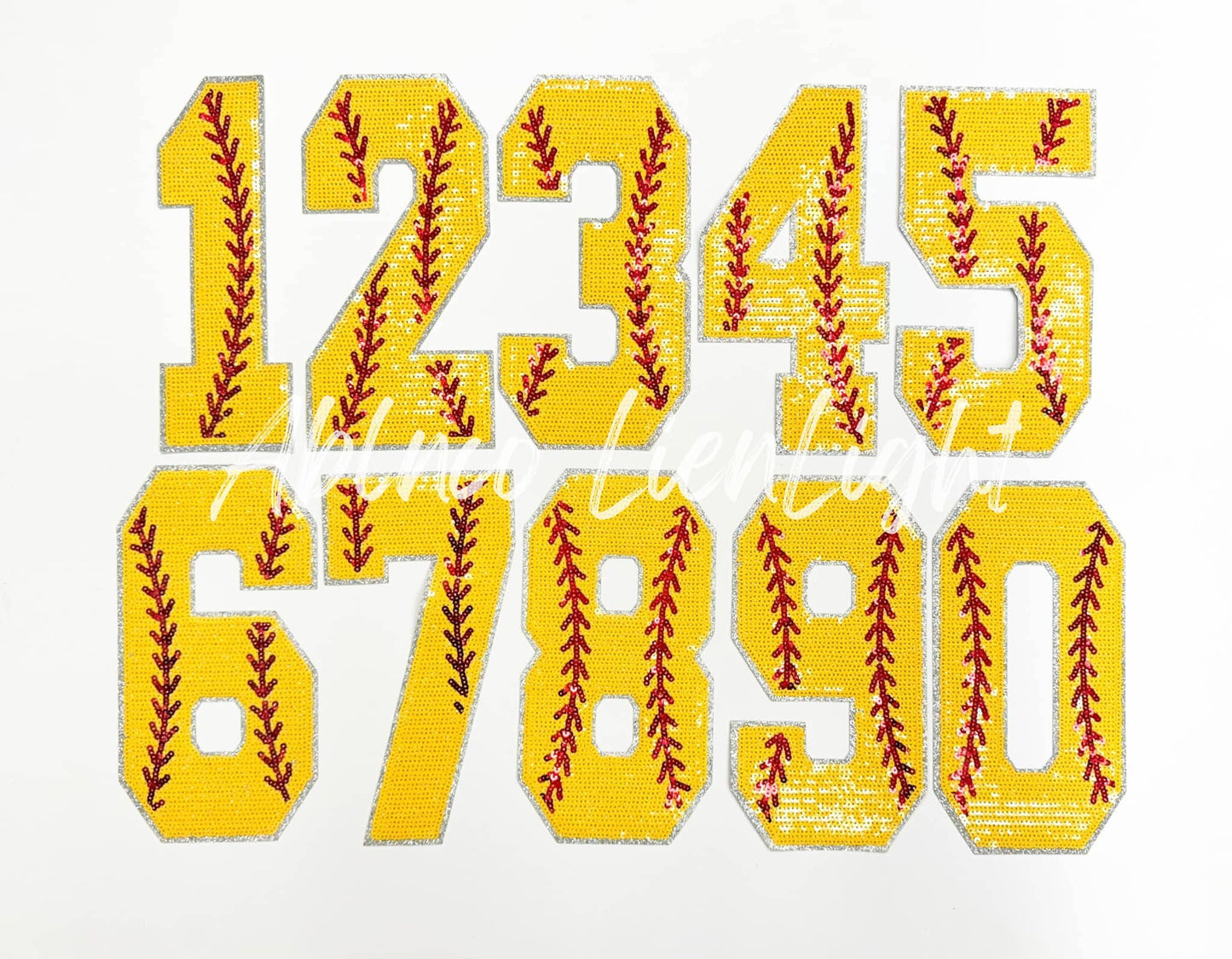 Sequin Softball Numbers Tshirt
