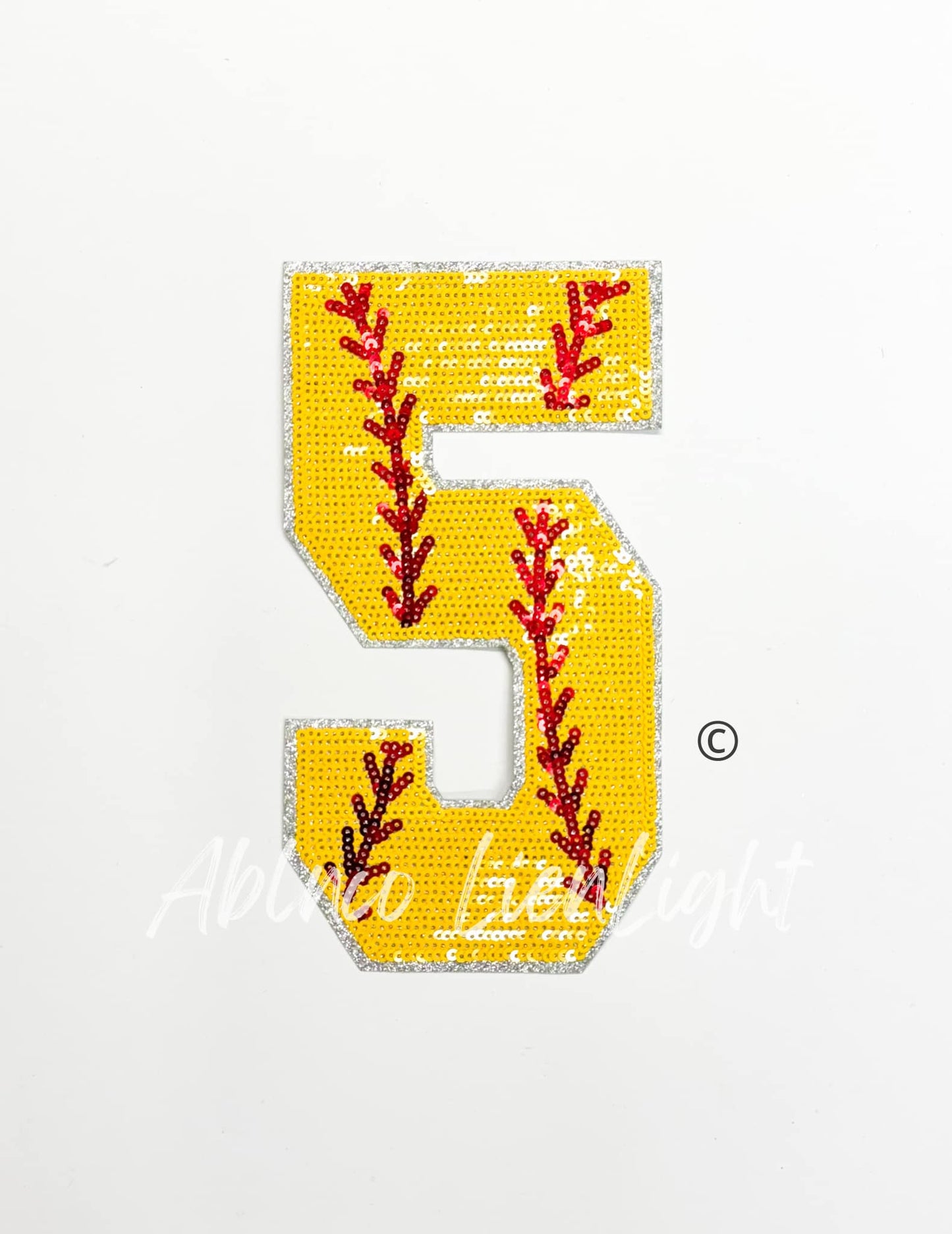 Sequin Softball Numbers Tshirt