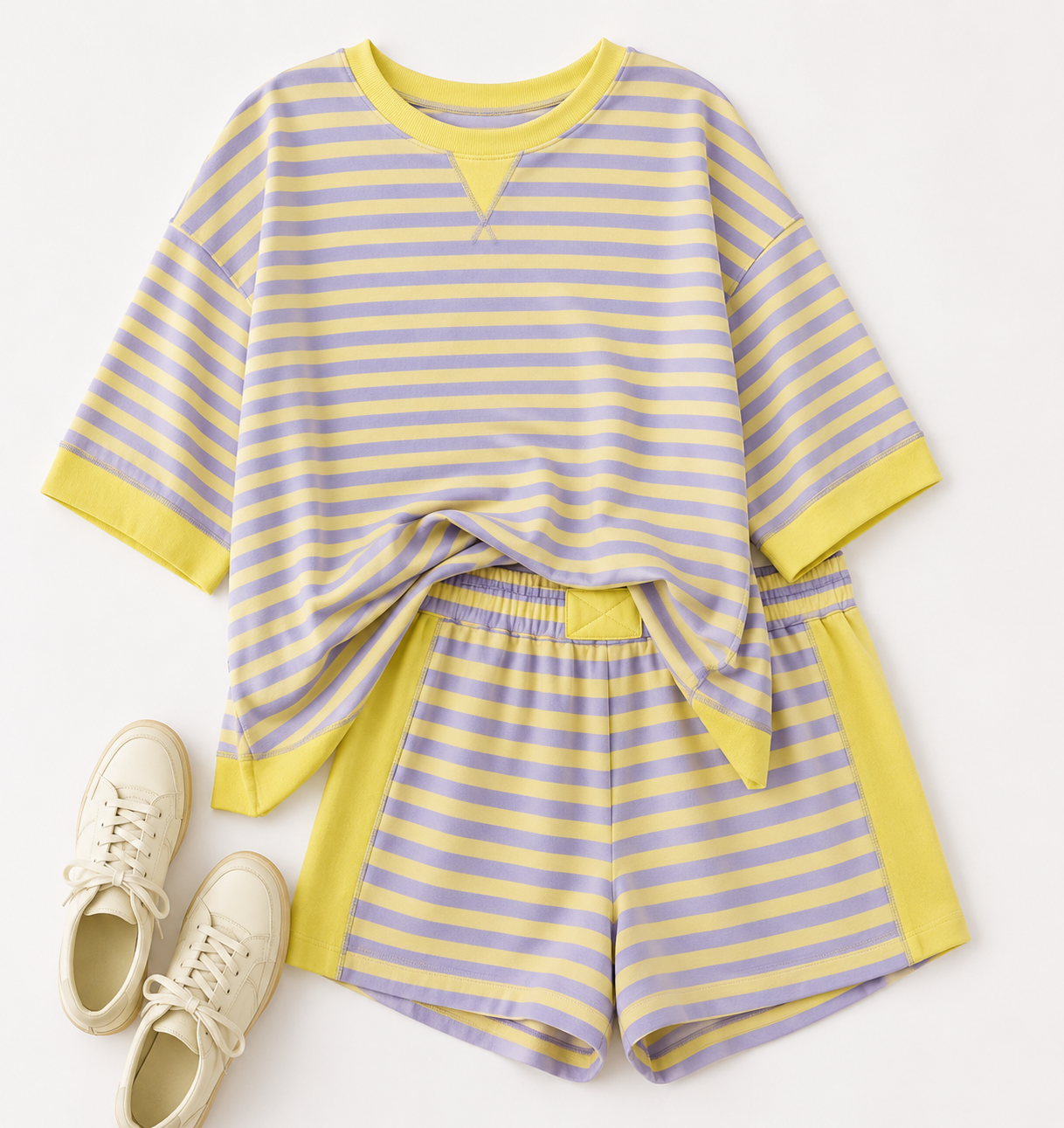 Striped Color Block Set