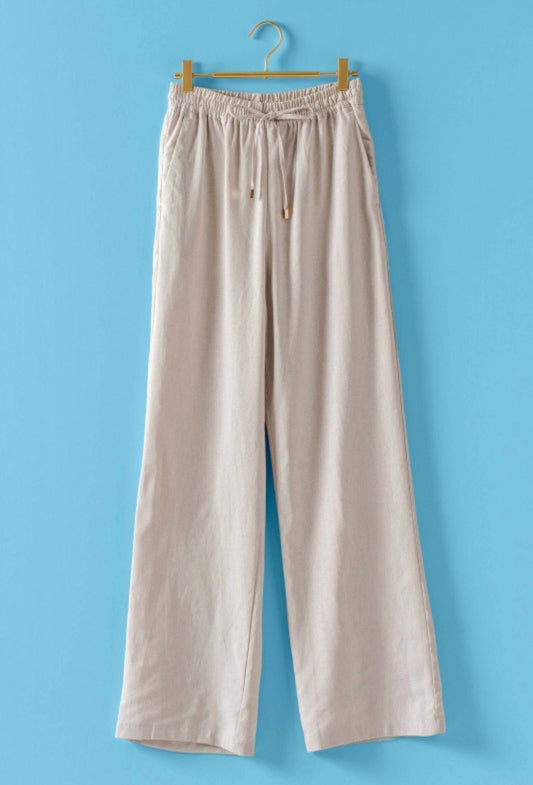 Effortless Chic Linen Pant in Natural