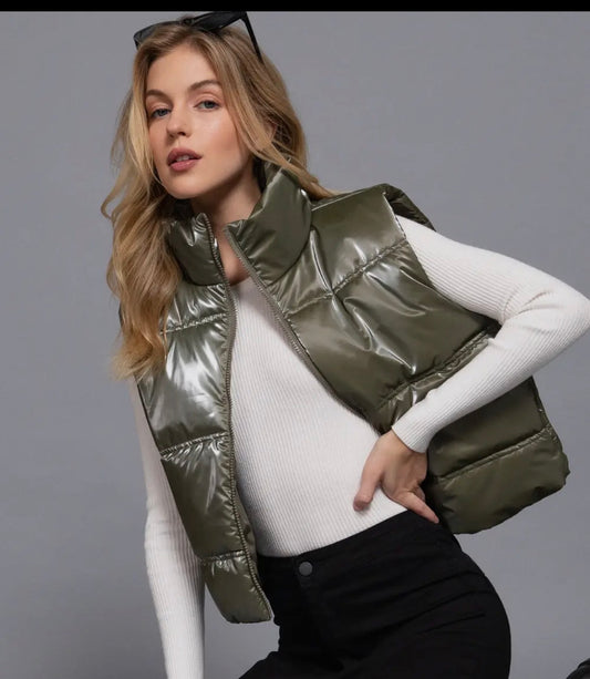 Evergreen Puffer Vest