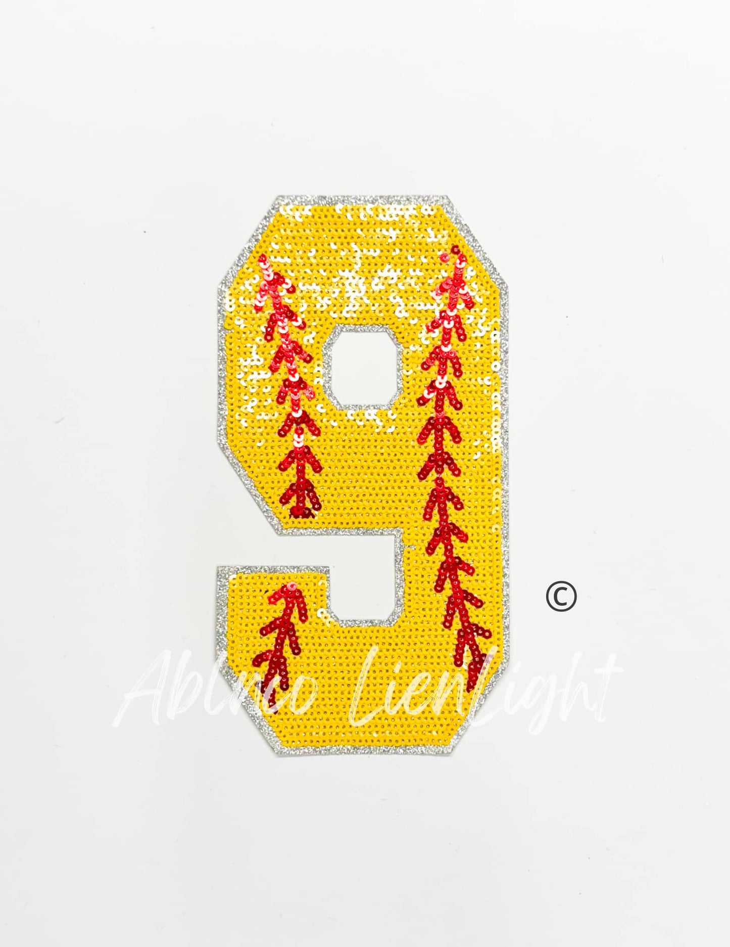 Sequin Softball Numbers Tshirt