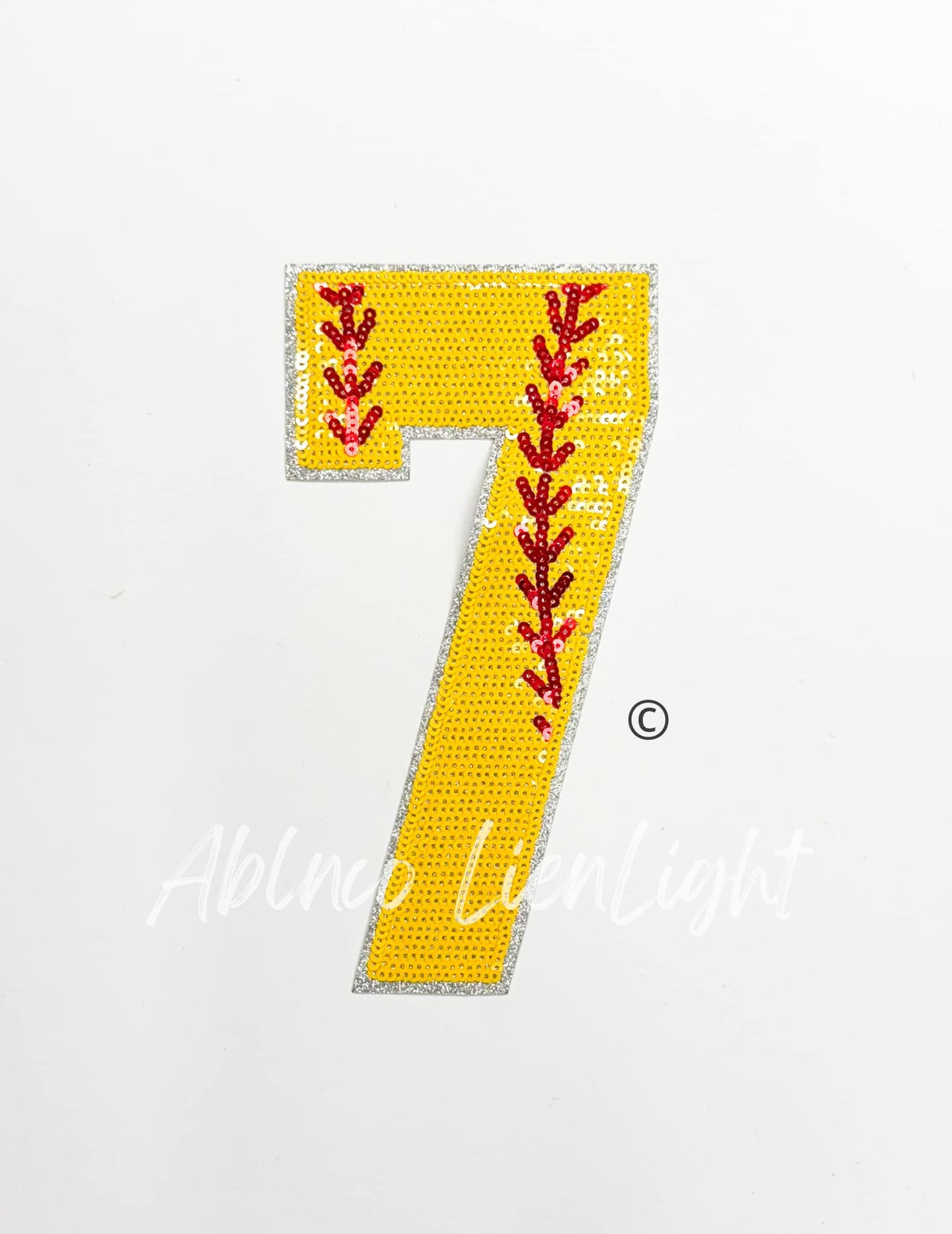 Sequin Softball Numbers Tshirt