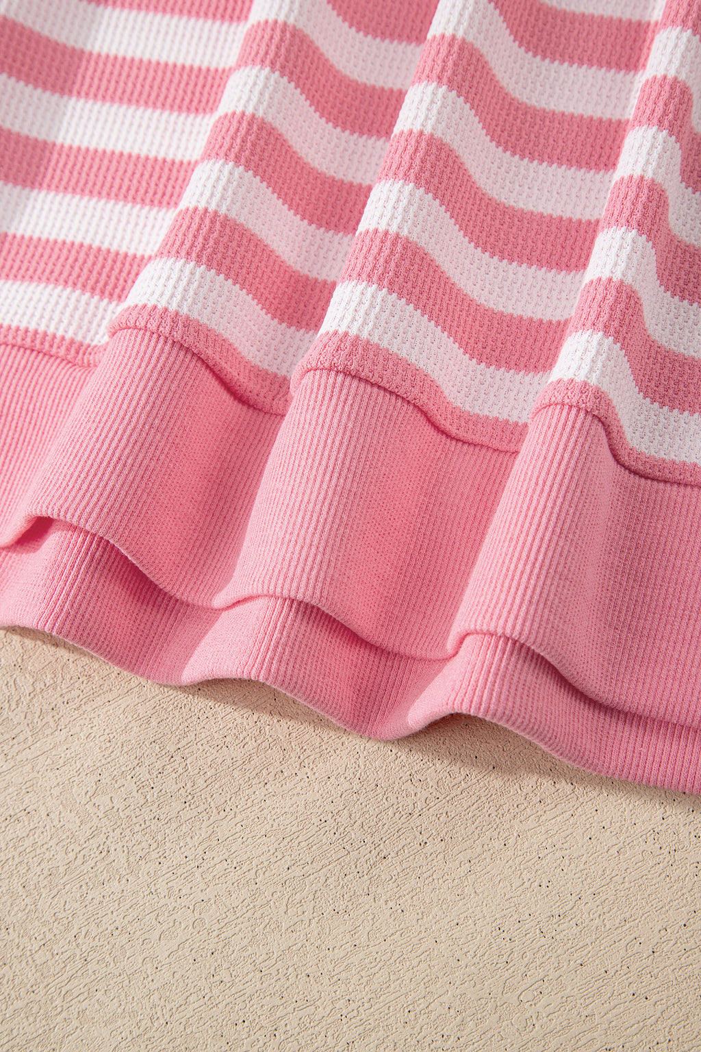 Green Stripe Puff Short Sleeve T Shirt Matching Shorts Set
