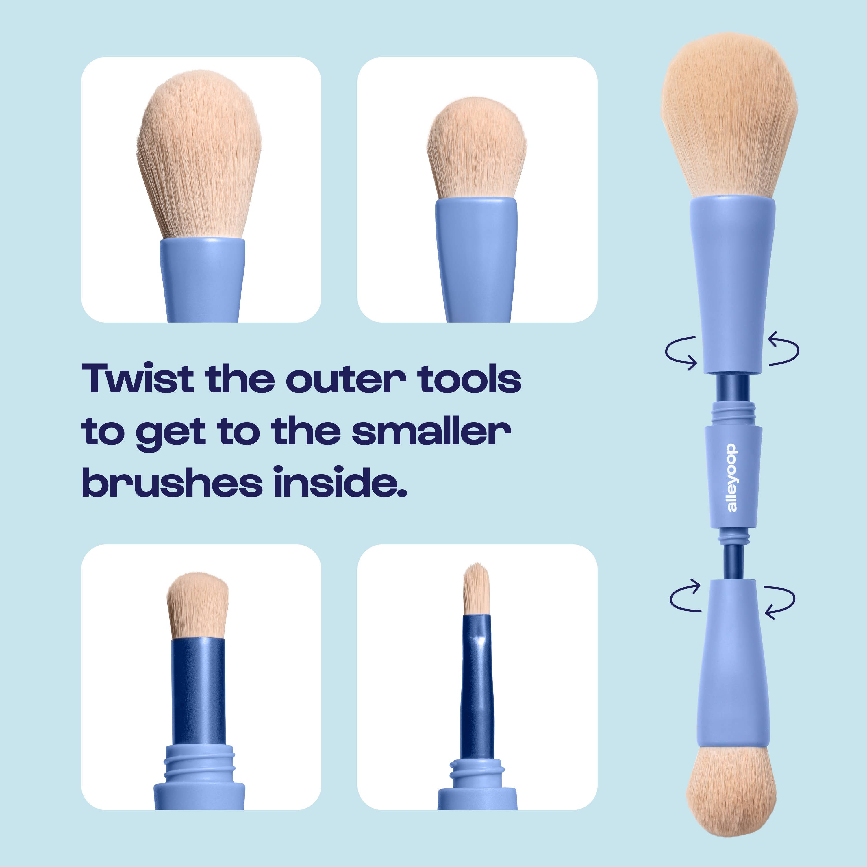 Overachiever - 4-in-1 Makeup Brushes | Beauty Tools | Brush