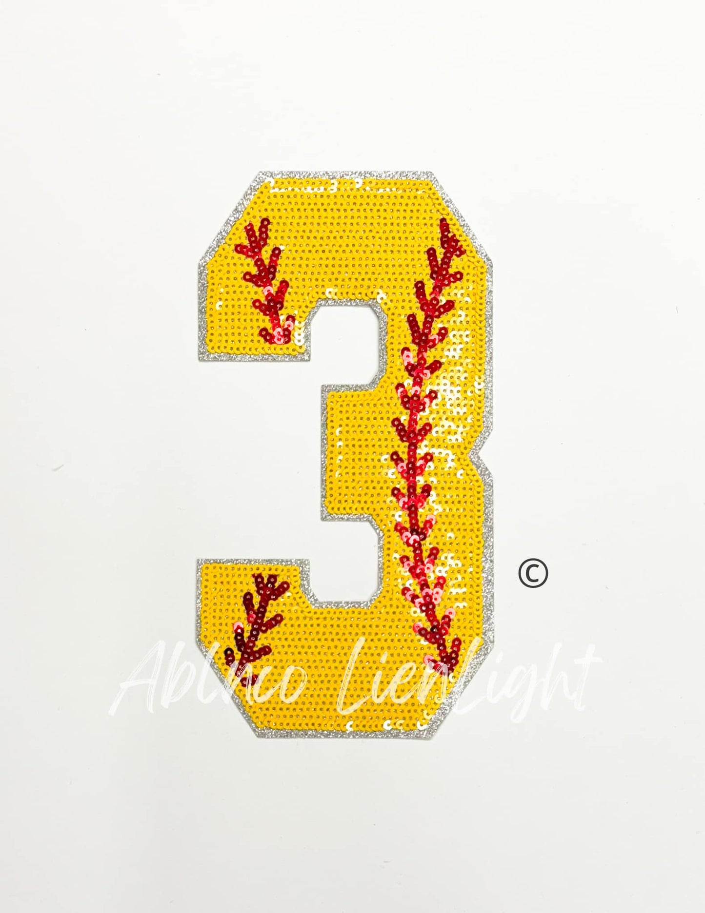 Sequin Softball Numbers Tshirt